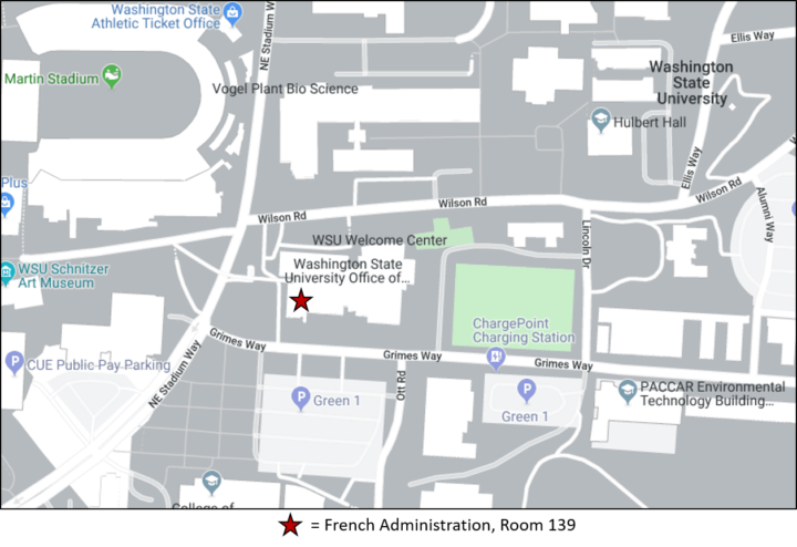 WSU Pulllman Campus Map