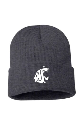 This charcoal grey beanie has a white Cougar head logo and will be sure to keep you warm all winter.