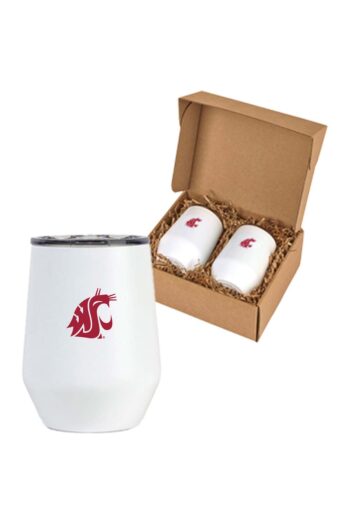 This gift set includes two 10 oz. insulated wine tumblers with Cougar head logos.