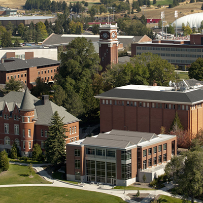 Aerial view of Pullman campus.