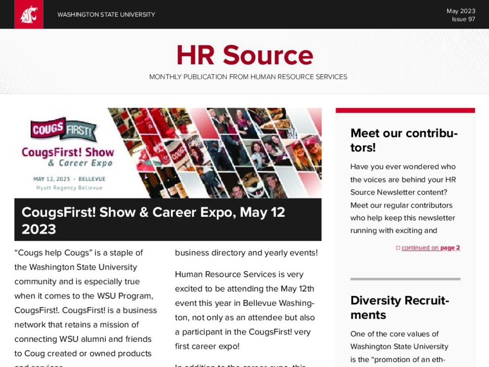 Human Resource Services, Washington State University