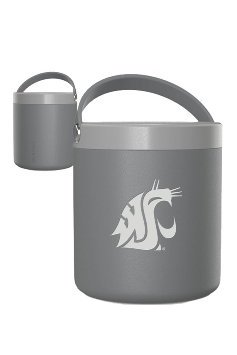 This double-walled vacuum insulated thermos keeps contents hot for 10 hours and cold for 16 hours.