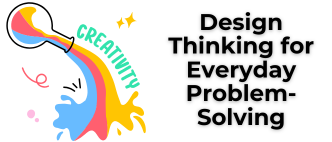 Science beaker poring creativity out in colors, symbolizing Design Thinking for Everyday Problem-Solving
